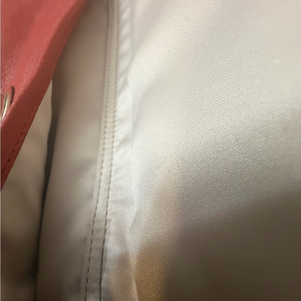 Coach Brick Orange Leather Madison Madeline East West Bag#25166 - Picture 10 of 12